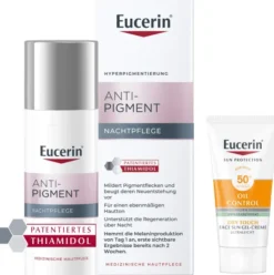 Eucerin Anti-Pigment Nachtpflege 50 ml Creme + gratis Sun Gel-Creme Oil Control 20 ml