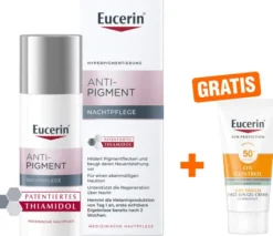 Eucerin Anti-Pigment Nachtpflege 50 ml Creme + gratis Sun Gel-Creme Oil Control 20 ml