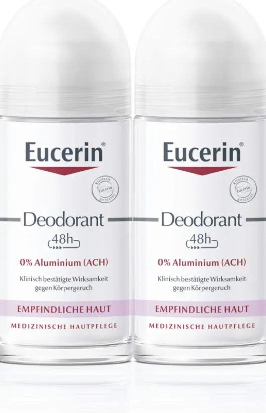 Eucerin Deodorant Roll-On 0% Aluminium 2 x 50 ml