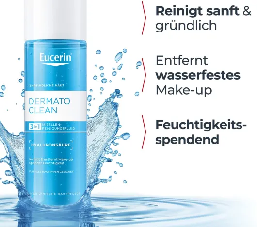 Eucerin Dermatoclean Hyaluron Mizellen Reinigungsfluid 3in1 200 ml