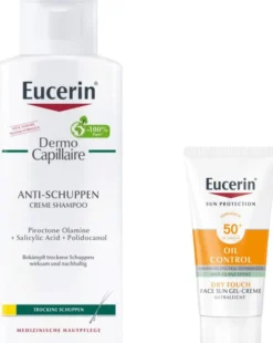 Eucerin Dermo Capillaire Anti-Schuppen Creme Shampoo 250 ml + gratis Sun Gel-Creme Oil Control 20 ml