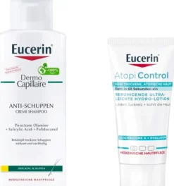 Eucerin Dermo Capillaire Anti-Schuppen Creme Shampoo 250 ml + gratis AtopiControl Hydro-Lotion 20 ml