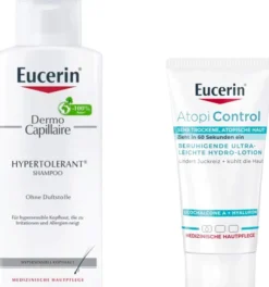 Eucerin Dermo Capillaire hypertolerant Shampoo 250 ml + gratis AtopiControl Hydro-Lotion 20 ml