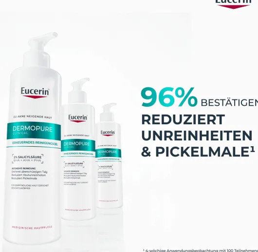 Eucerin DermoPure Clinical erneuerndes Reinigungsgel 400 ml