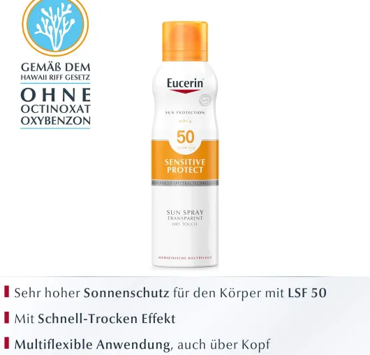 Eucerin Dry Touch Sun 200 ml Spray LSF 50