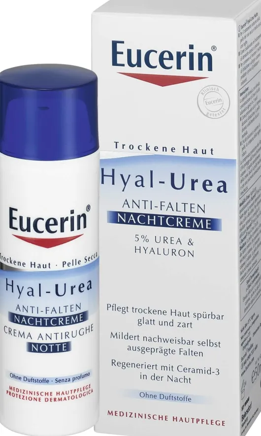 Eucerin Hyal Urea 50 ml Antifaltencreme Nacht