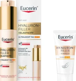 Eucerin Hyaluron Filler + Elasticity Ultraleicht Tag LSF50 50 ml + gratis Elasticity Handcreme 20 ml