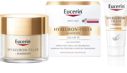 Eucerin Hyaluron Filler + Elasticity Tagespflege 50 ml Creme + gratis Elasticity Handcreme 20 ml