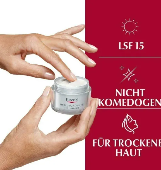 Eucerin Hyaluron Filler + Volume Lift Tagespflege Trockene Haut...