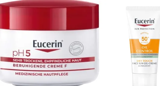 Eucerin pH5 Creme F 75 ml + gratis Eucerin Sun Gelcreme Oil Control 20 ml