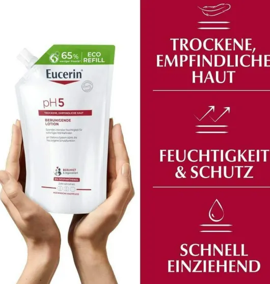 Eucerin pH5 Lotion 400ml Nachfüllbeutel empfindliche Haut