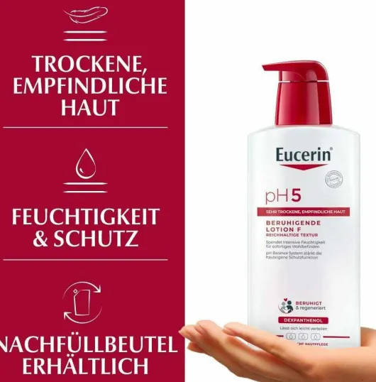 Eucerin pH5 Reichhaltige Textur Lotion F mit Pumpe 400 ml