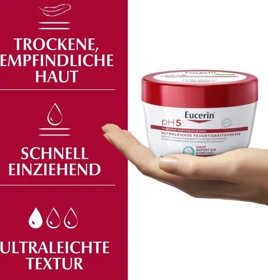 Eucerin pH5 ultraleichte Feuchtigkeitscreme 350 ml