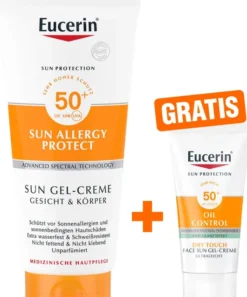 Eucerin Sun Allergy Protect Sun Gel-Creme LSF 50+ 200 ml + gratis Eucerin Sun-Gel Creme Oil Control 20 ml