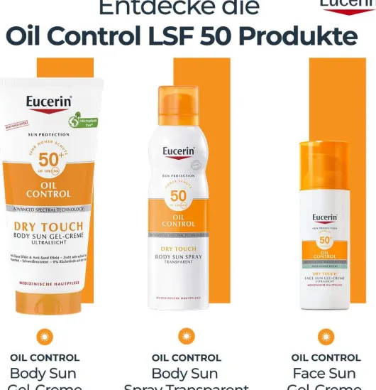 Eucerin Sun Oil Control Body Dry Touch LSF 50+ 200 ml