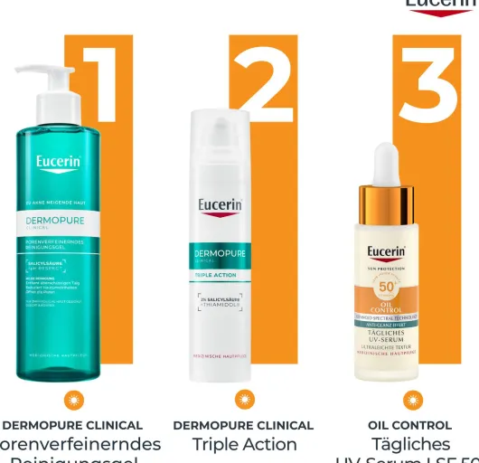 Eucerin Sun Oil Control Face Tägliches UV-Serum LSF 50+ 30 ml