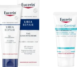 Eucerin UreaRepair Gesichtscreme Tag 5 % 50 ml + gratis AtopiControl Hydro-Lotion 20 ml