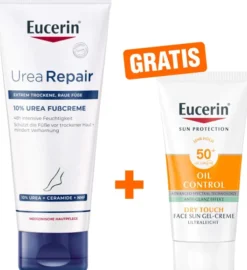 Eucerin UreaRepair Plus Fußcreme 10% 100 ml + gratis Sun Gel-Creme Oil Control 20 ml