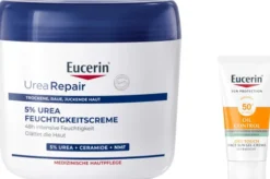 Eucerin UreaRepair PLUS Körpercreme 5% 450 ml + gratis Eucerin Sun Gel-Creme Oil Control 20 ml