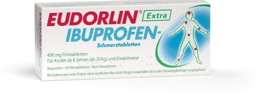 Eudorlin Extra Ibuprofen Schmerztabletten 10 Stück