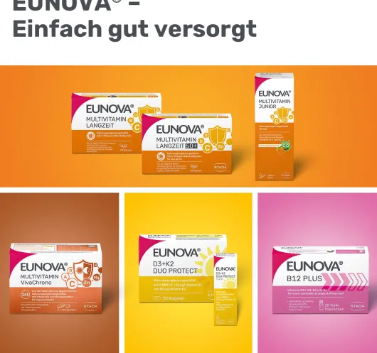 Eunova DuoProtect D3 + K2 1000 I.E. 90 Kapseln