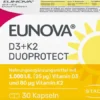 Eunova Duoprotect D3 + K2 1000 I.E. 30 Kapseln