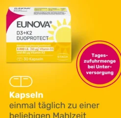 Eunova Duoprotect D3 + K2 2000 I.E. 30 Kapseln