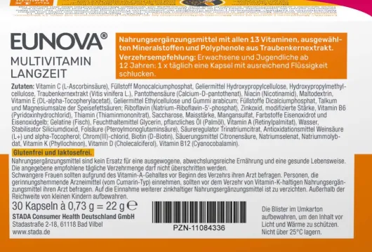 Eunova Langzeit 30 Kapseln