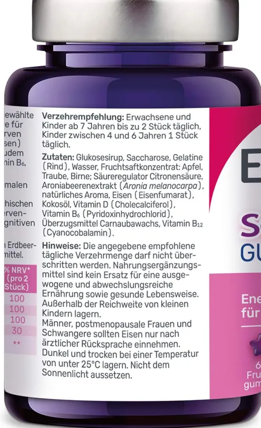 Eunova Schulhelden Gummies 60 Bonbons
