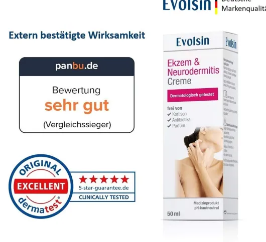 Evolsin Ekzem & Neurodermitis Creme 50 ml