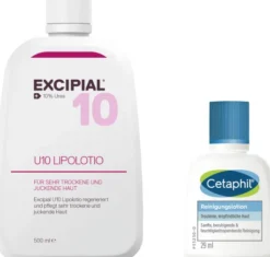 Excipial U 10 Lipolotion 500 ml + gratis Cetaphil Reinigungslotion 29 ml