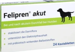 Felipren Akut Kautabletten bei Durchfall F.Hunde 24 Stk