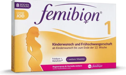 Femibion 1 Kinderwunsch und Frühschwangerschaft ohne Jod 60 Tabletten