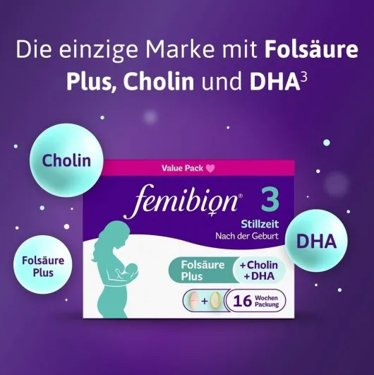 Femibion 3 Stillzeit 56 Tabletten und 56 Kapseln Kombipackung