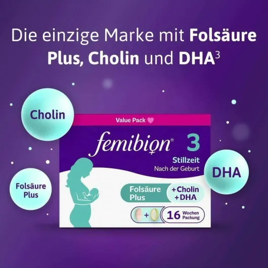 Femibion 3 Stillzeit 112 Tabletten und 112 Kapseln Kombipackung