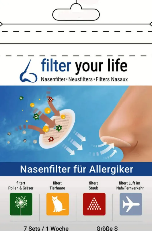 Filter Your Life Nasenfilter Für Allergiker Gr.S 7