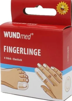 Fingerlinge Schutzkappen für Finger und Zehen 6 Stück