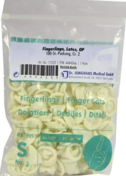 Fingerling Op Latex Gr.2 Gerollt 100 Stück