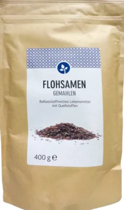 Flohsamen Gemahlen 400 G Pulver