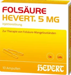 Folsäure Hevert 5 mg Ampullen