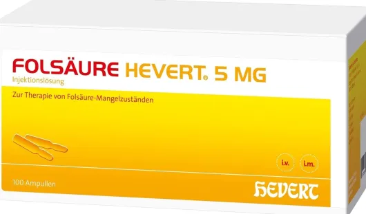 Folsäure Hevert 5 mg Ampullen 100 Ampullen