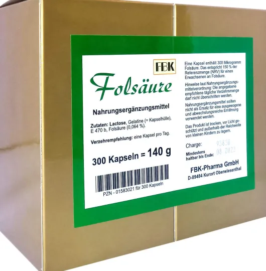 Folsäure Kapseln