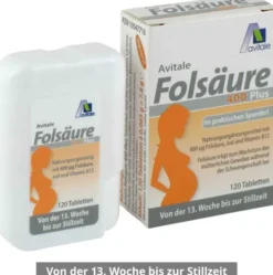 Folsäure 400 Plus B12 + Jod 120 Tabletten