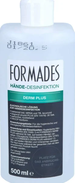 Formades Derm Plus Händedesinfektion 500 ml Spenderflasche