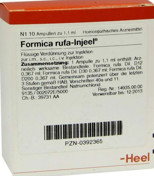 Formica Rufa Injeele 1,1 ml