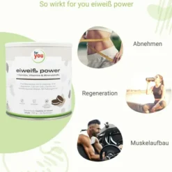 For You Eiweiß Power Cookies & Cream 750 G Pulver