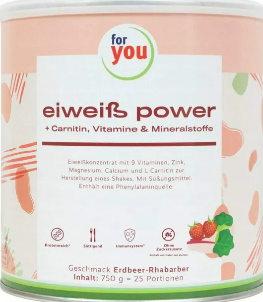 For You Eiweiß Power Erdbeere 750 G