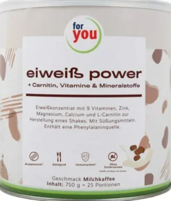 For You Eiweiß Power Milchkaffee 750 G Pulver