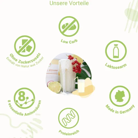 For You Eiweiß Power Vanille 750 G Pulver