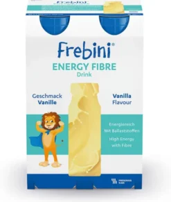 Frebini Energy Fibre Vanille Trinkflasche 6x4x200 ml Flüssigkeit